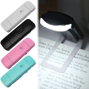 Đèn LED gắn thẻ đèn Sách Đèn đọc sách báo có thể sạc qua USB ánh sáng trắng ấm kẹp cạnh giường di động có thể điều chỉnh đèn đánh dấu