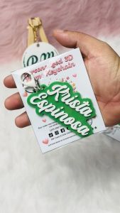 Personalized Keychain 3d Printed Name