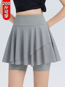 2025 New Large Size Sports Mini Skirt for Women Summer Quick Dry Yoga Running Anti-Light Fitness Pants Skirt Tennis Shorts