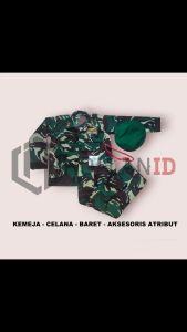 Baju Seragam Anak Steilan Tentara Angkatan Darat Malvinas / Loreng TNI AD / Profesi Kecil / Army Camo Tactical