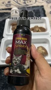 Clever Solutions - PREBIO MAX SPRAY (Vitamin Kucing Boost Nutrisi Makanan Kucing Pelebat & Penumbuh Bulu Kucing Suplemen Kucing) [Macxcat Olive Care Body Big Cat Furicat Bigicat Dewarangga]