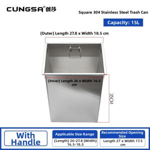 CUNGSA | Invisible Flip Top Trash Can Lid