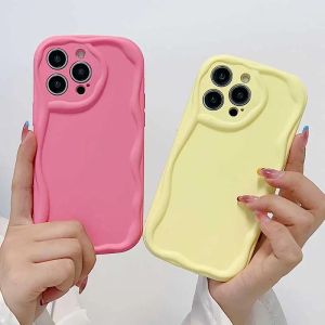 For Xiaomi Redmi Note 11 10 8 Pro 11 10 10S 4G 5G Case Macaron Colour Wave Soft TPU Protective Phone Cover