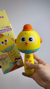 Phiên bản việt nam Microphone âm thanh tất cả trong một máy không dây bluetooth trẻ em micro karaoke đồ chơi bé hát đồ chơi âm nhạc