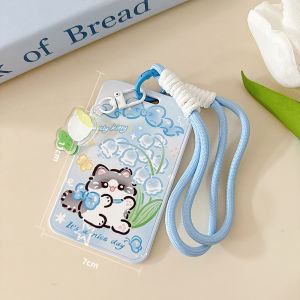 Cute Pibala Student ID Card Holder Lanyard Work Badge Holder Kindergarten Card Case ABS Material Business Card Case