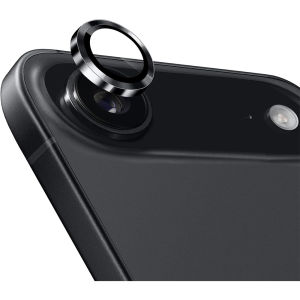 ฝาครอบเลนส์กล้องสีดำสำหรับ iPhone Air 17 Pro Max 16E 16 E 15 Plus 14 13 Mini 12 11 17Pro อุปกรณ์ป้องกันโทรศัพท์มือถือ