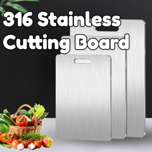 316 Stainless Steel Double-Sided Antibacterial Cutting Board Multi-functional Kitchen Tool