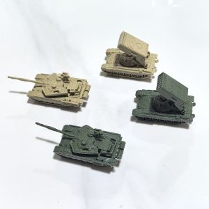 4D Military Model T-90MS Main Battle Tank TOS1A Self-Propelled Rocket Artillery Sliding Toy Plastic Assembly Model for Ages 14+