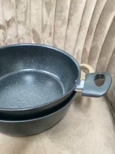 MONZA หม้อ หม้อเคลือบลายหินอ่อน หม้อ 2 หู พื้นผิวมัน  No.Y1358