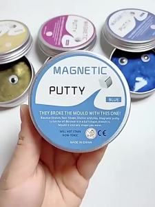 Magnetic Putty Slime Gravity Defying Magnet Toy Black Tech Science Kit Educational Fidget Toy For Elementary School Students