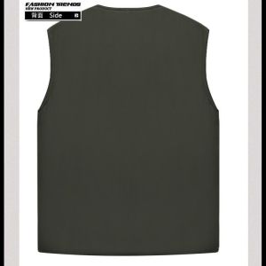 เสื้อกั๊กสำหรับผู้ชายวัยกลางคนเสื้อกั๊กบุขนกำมะหยี่หนาพิเศษเสื้อกั๊กสำหรับตกปลาชุดผู้ชายวัยกลางคนและผู้สูงอายุชุดคุณพ่อเสื้อคลุมมีกระเป๋าหลายช่องสำหรับฤดูใบไม้ร่วงและฤดูหนาว