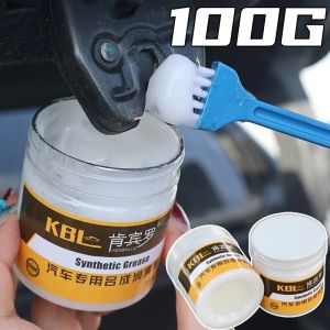 100g Car Maintenance Grease Set White Lubricant With Brush Towel For Auto Electronic Bearings Gears Valves Toys Lubrication Tool
