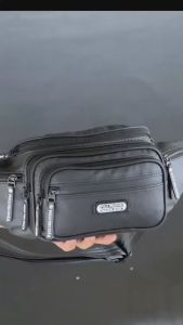 Tas Selempang Pinggang Pria Waistbag Slingbag Anti Air Bimo Material 7 Ruang