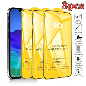 1-3Pcs 9D Full Cover Tempered Glass Screen Proetctors For iPhone 18 Pro Max 17 Air 15 14 Plus 16e 13 12 11 Mini XR X XS 7 8 Plus