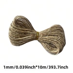 Natural Jute Twine 4mm 100M Thick Jute Rope Heavy Duty for Garden Crafts Home Decor Gift Wrapping Packing