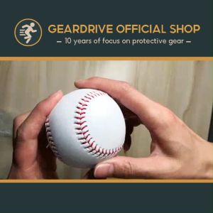 GEARDRIVE Baseball No.9 Soft Training Hard Ball Blank Red Thread Sewing Filled Throwing Practice Strike