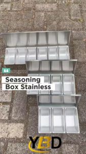 Kotak Bumbu Stainless & Tempat Bumbu Serbaguna