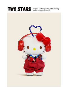 Sanrio Kitty Plush Keychain Bag Charm Fashionable Toy Doll Accessory for Handbags Ideal as Gifts for Women And Girls