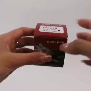 หลอดไฟให้ความร้อนและรังสี UVA + UVB 3.0 ไฟนก ไฟเต่า ไฟกิ้งก่า ไฟสัตว์เลื้อยคลาน ใช้คู่กับขั้วหลอดไฟเซรามิค E27