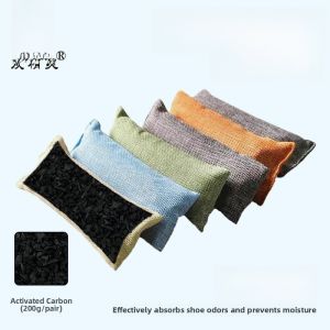 Shoe Deodorant Charcoal Bag Wet Dry Shoe Deodorizer Odor Eliminator Bamboo Charcoal Insole Shoe Insert Air Freshener Ball