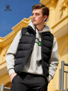 Kelme | Windproof Cotton Men Vest for Winter Football Training Outerwear