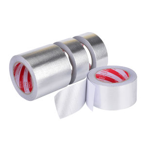 Multi-Purpose Fiberglass Aluminum Foil Tape High-Temperature Resistant Waterproof Pipe Sealant for Heating Solar Pipes Kitche