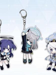 Blue Archive Sand Wolf White Son Early Seiyo Yoshika Acrylic Q Version Character Keychain Pendant Toy from Japan Anime Gift