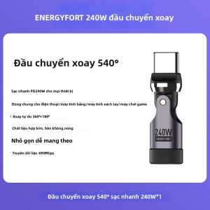 Sikai | Đầu Chuyển Đa Năng 240W Có Thể Quay Cổng Type C Hình Chữ L