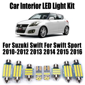 9Pcs Canbus Number Plate Bulb Kit Car LED Interior Ceiling Map Dome Light For Suzuki Swift For Swift Sport 2010- 2014 2015 2016