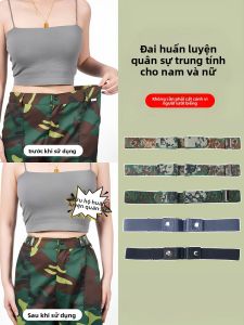 BILLI ZILLY | Thắt lưng da co giãn cho học sinh trung học nam nữ sinh viên đại học lười biếng thắt lưng lưng cao cổ điển giản dị