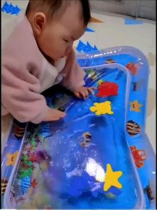 Mainan Matras Air Baby Water Playmat Matras Air Bayi Mainan Edukasi Portable Water Playmat Baby WJ15