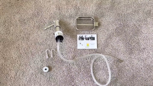 Multi-functional kitchen sink soap dispenser detergent press extender360 degree rotating press drain basket Tahan lama