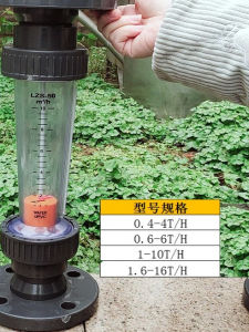 Thickened Acid And Alkali Resistant Plastic Float Flow Meter with Flange Type for Liquid Water Pipe Style Flow Measurement