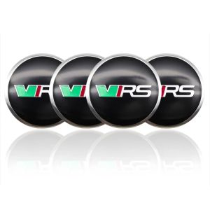 4 Miếng Dán Trang Trí Vành Xe Hơi 56mm Dành Cho Skoda Octavia Fabia Kamiq Kapoq Kodiaq Rapid SCALA Superb VRS Chất Liệu Hợp Kim Kim Loại