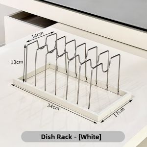 YUESHIYI | Adjustable Rustproof Non-slip Nailed-free Kitchen Utensil Storage Rack