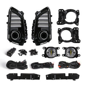 Đèn Chạy Ban Ngày DLAA Cho Toyota Yaris Ativ Vios 2022 2023 Đèn Pha LED Cản Trước Đèn Xi Nhan Đèn Sương Mù Kèm Vỏ Và Dây Đen DRL