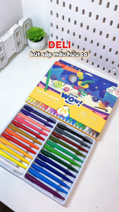 Sáp Màu Deli C229-12/24 – Bộ 12/24 Màu Cho Bé Học Tô & Sáng Tạo