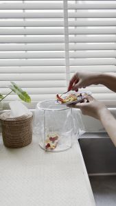 ถังขยะเล็ก/ถังขยะในครัว ที่แขวนถุงขยะ ใส่ขยะเล็กๆ ใส่เศษอาหาร เก็บทิ้งหรือแยกขยะได้ง่าย