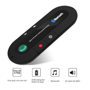 kebidumei | Loa Bluetooth Gắn Kính Chắn Nắng Ô Tô Gọi Rảnh Tay Không Dây Loa Ngoài Tự Động Với Bộ Thu Âm Thanh - Phụ Kiện Bộ Kit Ô Tô Cho Điện Thoại