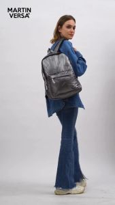 MARTIN VERSA Tas Ransel Laptop Pria Wanita sekolah Model Steak