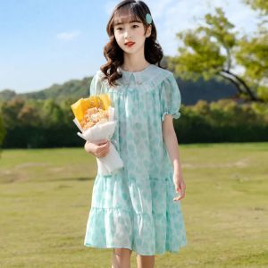 KYII Kids Girls Summer Dress Casual Loose Dress ky22254