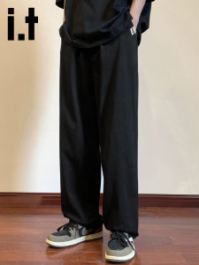 izzue | Cotton Lightweight Drawstring Casual Pants Loose & Tapered