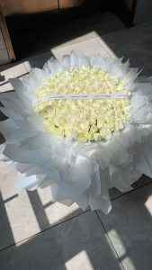 Buket Mawar Buket Mawar Putih - Buket Hari Valentine/Bunga Buatan Kelas Atas - Hadiah Liburan/Kirim ke Kerabat dan Kekasih - Bunga Sabun Aromaterapi + Cinta Murni