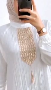 BAJU GAMIS WANITA DEWASA MUSLIMAH RENDA EMAS MURAH UKURAN ALL SIZE STANDAR JUMBO BIG SIZE MODEL TERBARU