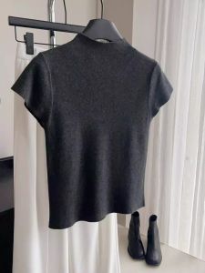 Slimming & Stylish Womens Half-High Neck Knit Top