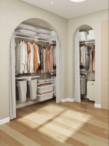 PONIE | Metal Double Door Full Hang Wardrobe