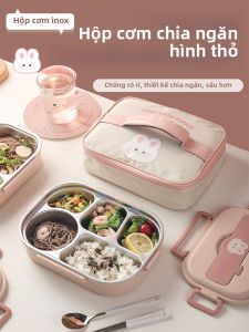 XIDI | Cute Rabbit Divided Lunch Box Stainless Steel Insulated
