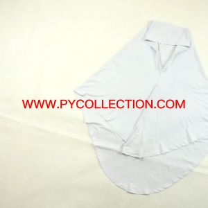 TUDUNG LYKRA ORNING LEMBUT PUTIH ( SELAPIS ) TUDUNG SEKOLAH PUTIH NILA / PT002 - TUDUNG SEKOLAH JENAMA PRESIDENT