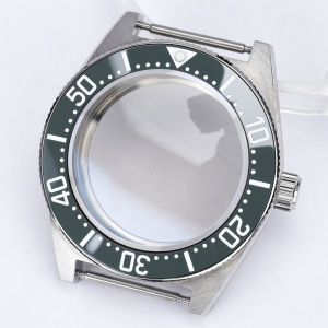40mm Diver Automatic Watch Case Black AR Sapphire For 62MAS NH35 NH36 4R 7S26 Movement 28.5mm Dial Mod Tiger Whale Repair Parts