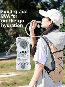 Jeep | Portable Foldable Soft Outdoor Water Bag With Straw